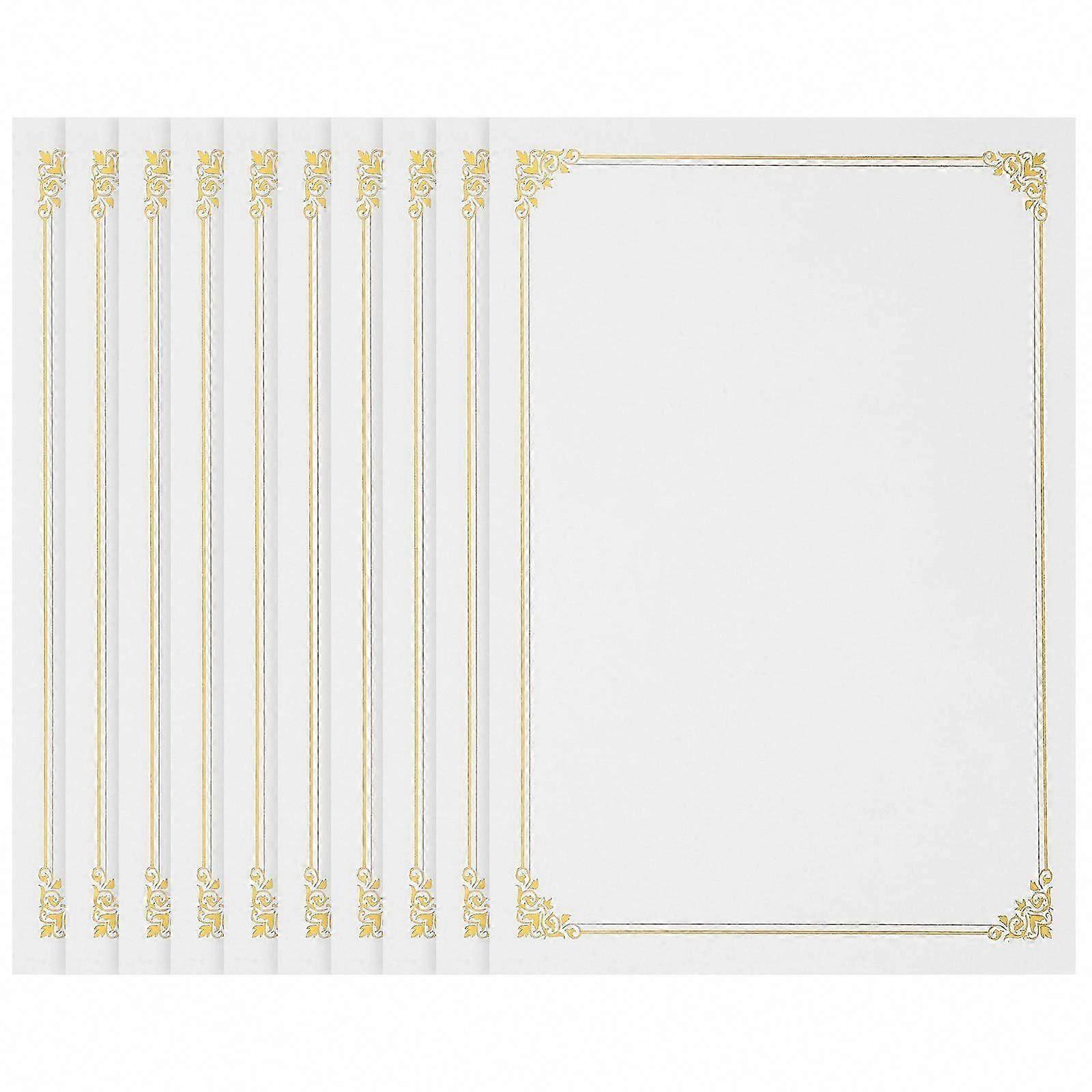 10pcs Blank Certificate Paper A4 Printable Diploma Paper for Awards, Certificates, and Diplomas