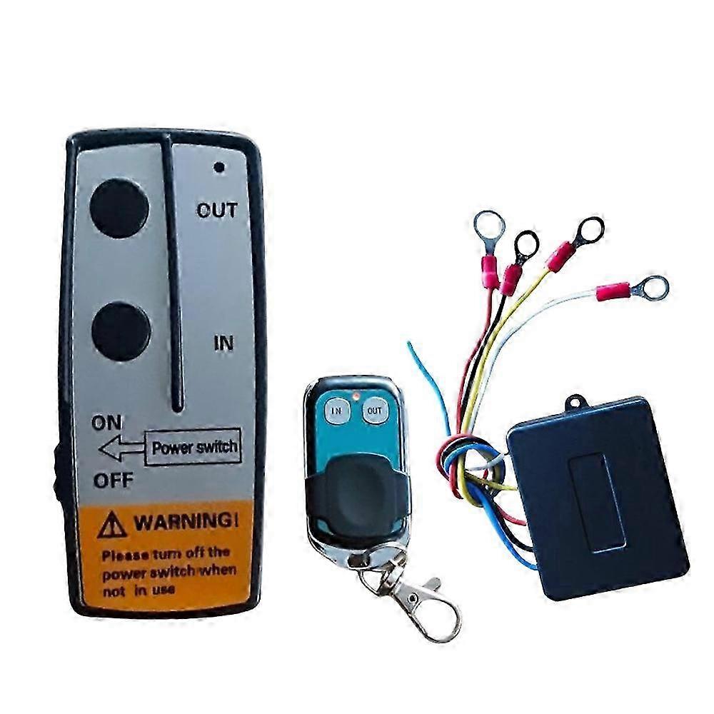 12v 12volt 50ft Winch Wireless Remote Control Set Compatible Truck Atv Warn Ramsey