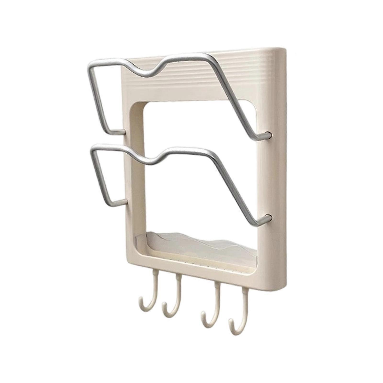 Curling iron storage rack wall mounted, not punching required Multicolor