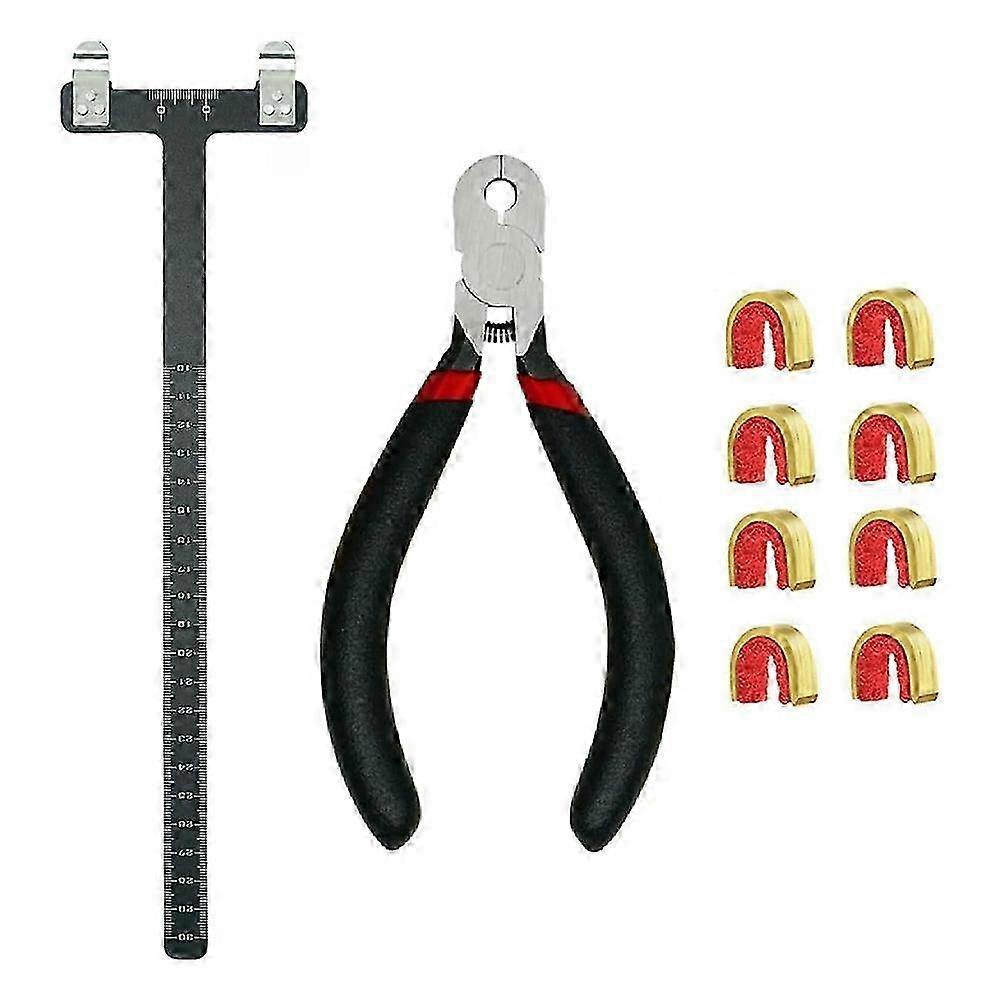 Nocking points kit for archery with buckle pliers and ruler