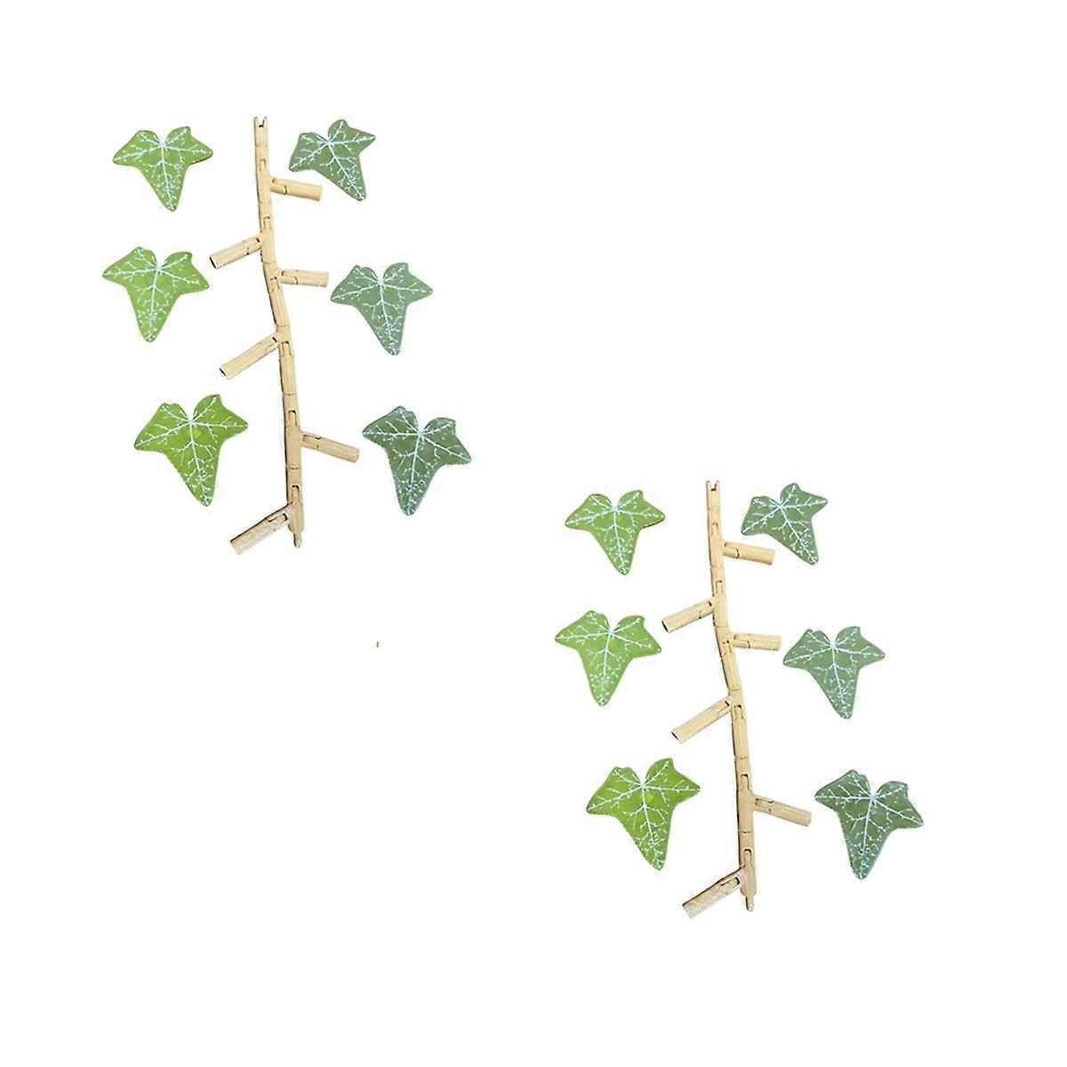 Ivy Refrigerator Tile 3D Printed Refrigerator Magnet 2pcs