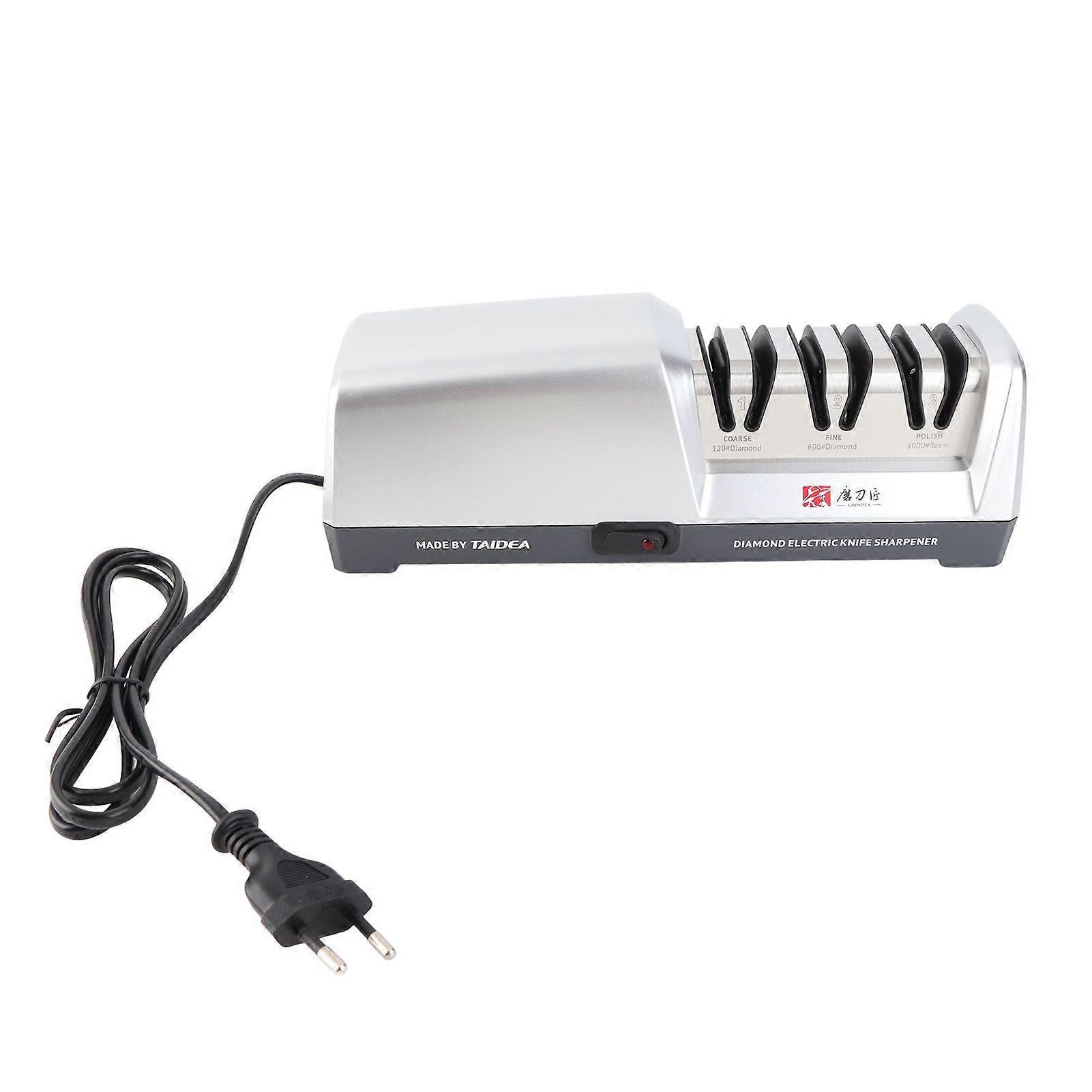 Electric Knife Sharpener 15 Degrees Knife Sharpener for Kitchen Knives with Quick Sharpening and Polishing Function