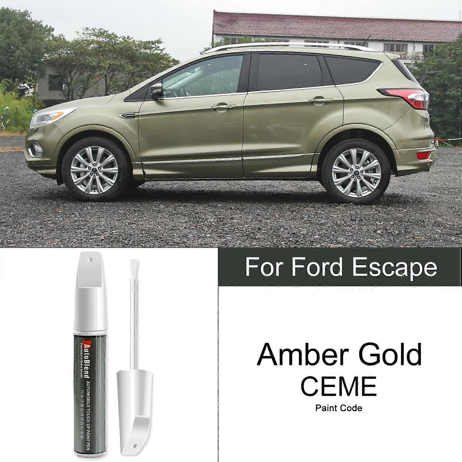 צבע תואם ועטים לתיקון מעיל ברור עבור פורד אסקייפ לתקן שריטות, שקעים, כתמים ולהתאים קודי צבע מקוריים במפעל