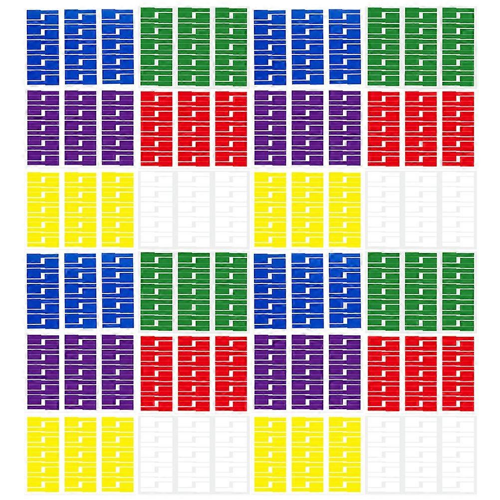 P-Shaped Wire Marker Tags 48 Sheets Adhesive Cable Labels Suitable for Electrical Cables Organizing