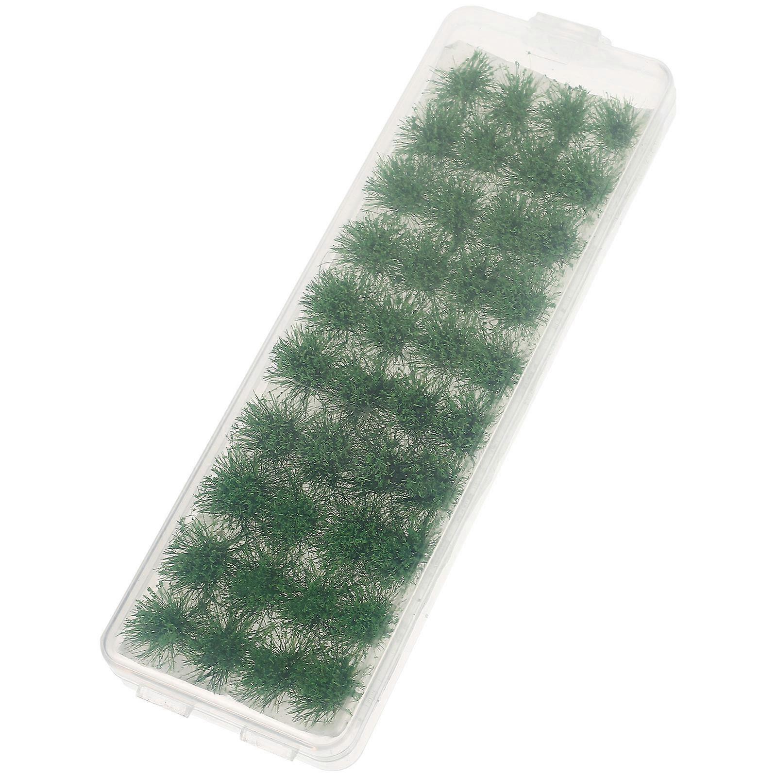 Plastic Grass Cluster For Micro Landscape Railway Models 15.5x5cm Miniature Style 2Pcs Fine Workmanship