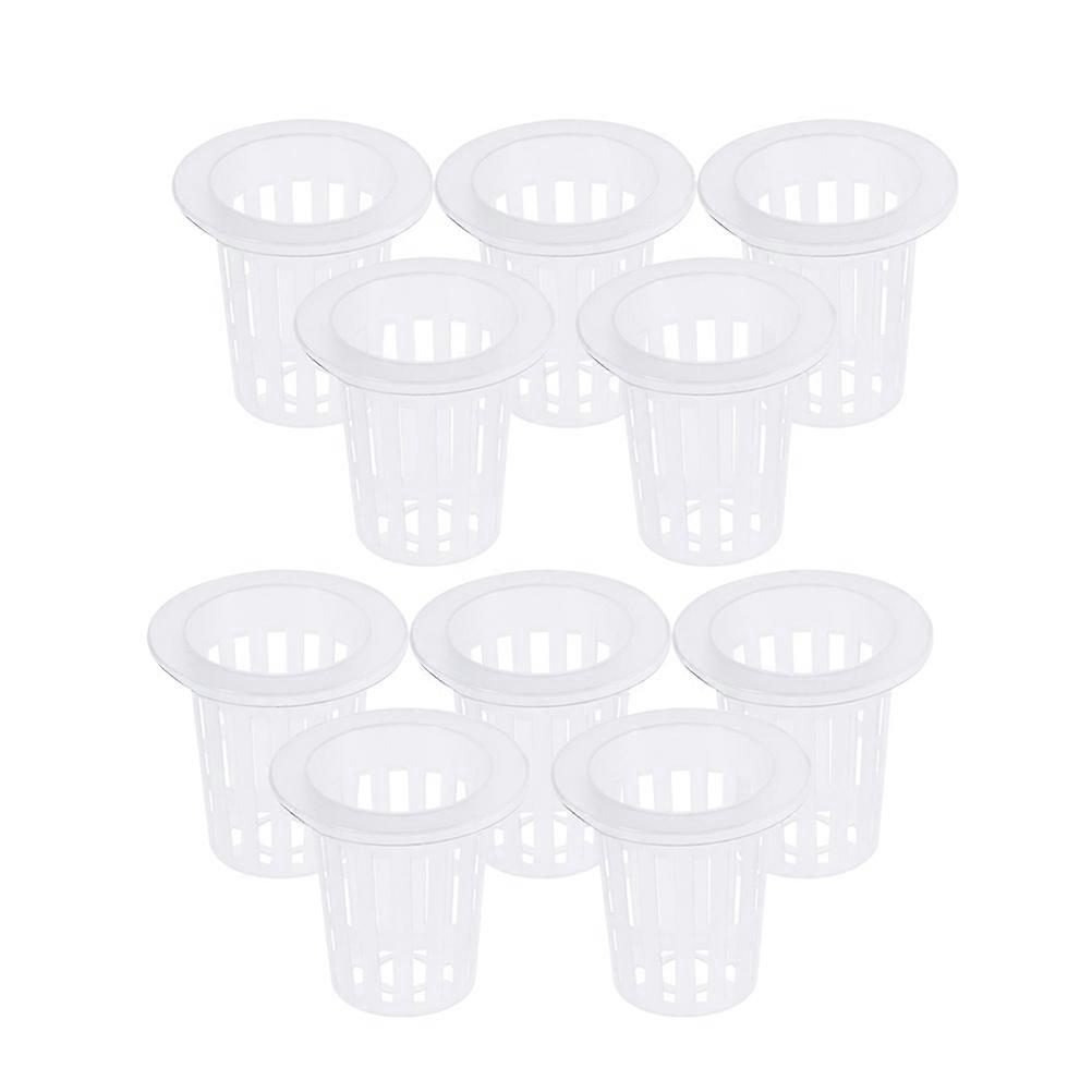 Net Basket Transparent Plastic Pots for Hydroponics and Orchids 40Pcs Set