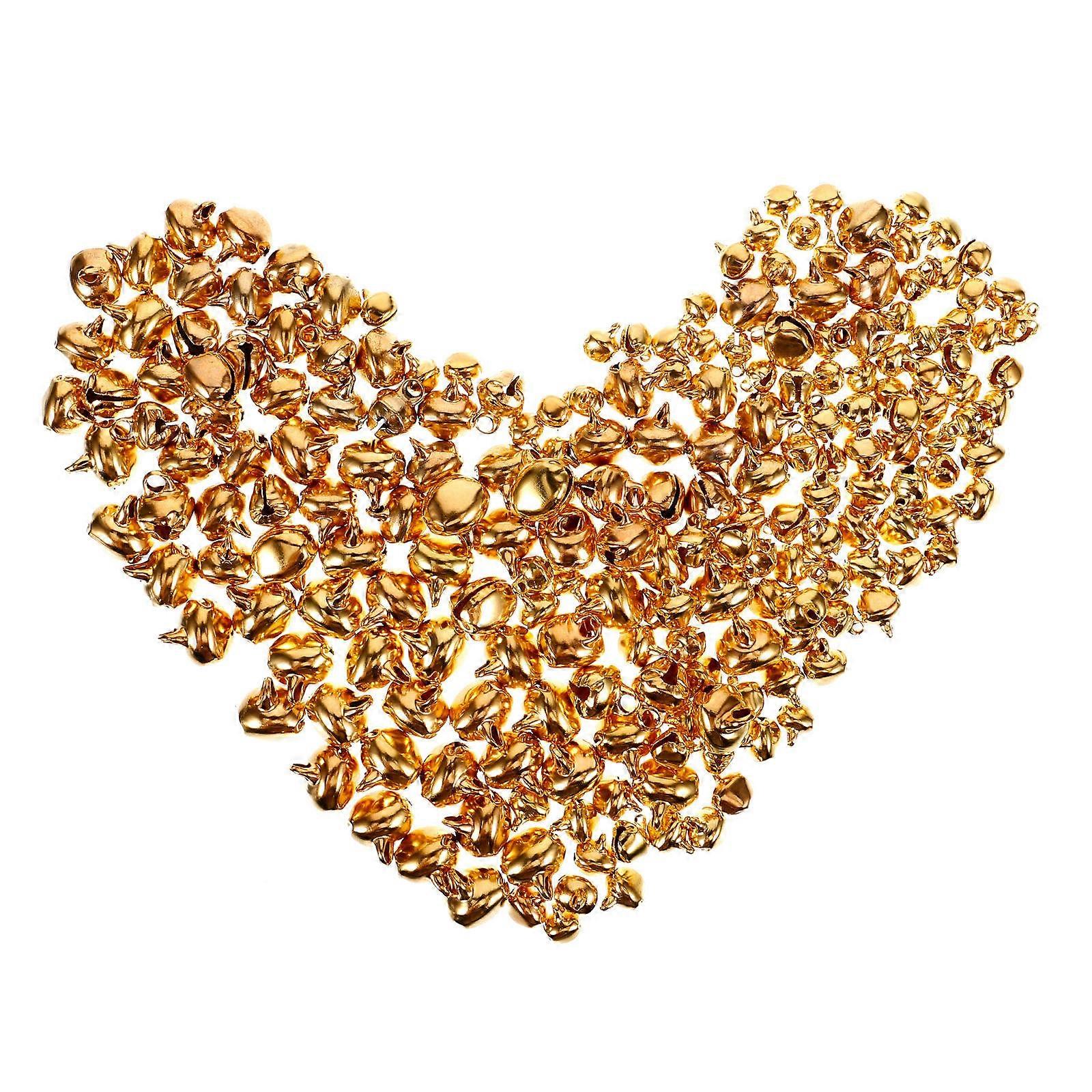 DIY Craft Tiny Bell Golden Bell Decoration 0.80X0.80X0.80CM for Holiday 600Pcs