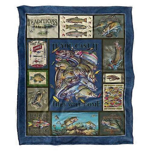 JQ Licensing Silky FIshing Supersoft Blanket