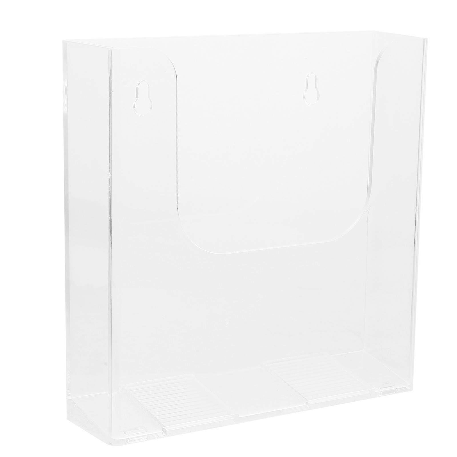 Office File Stand Wall-Mounted File Rack for Storage 5Pcs Clear Organizer