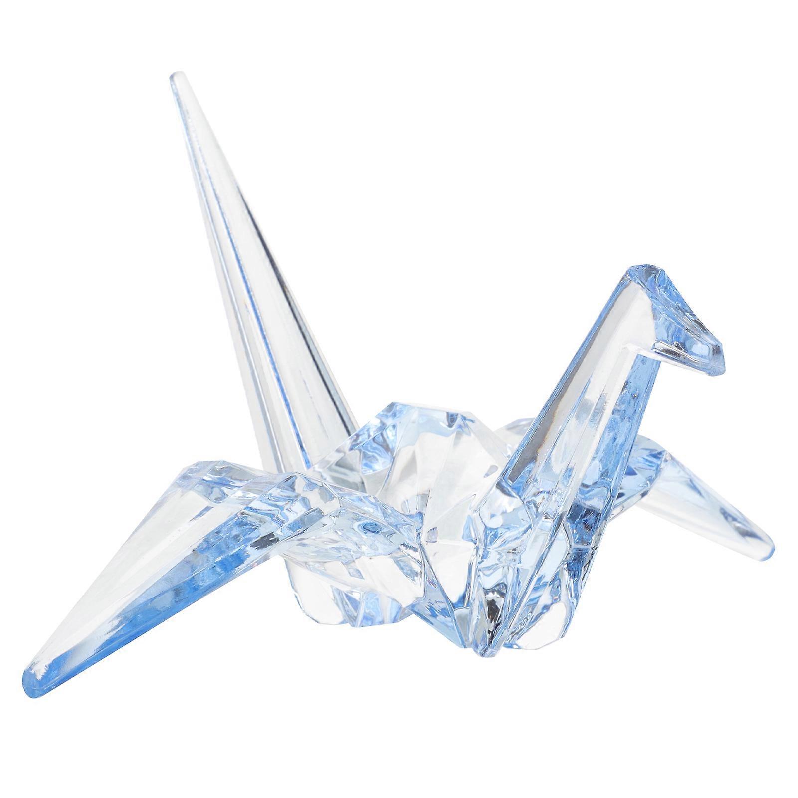 Creative Simulated Crane Model Gift For Children Acrylic Made Decoration 4Pcs