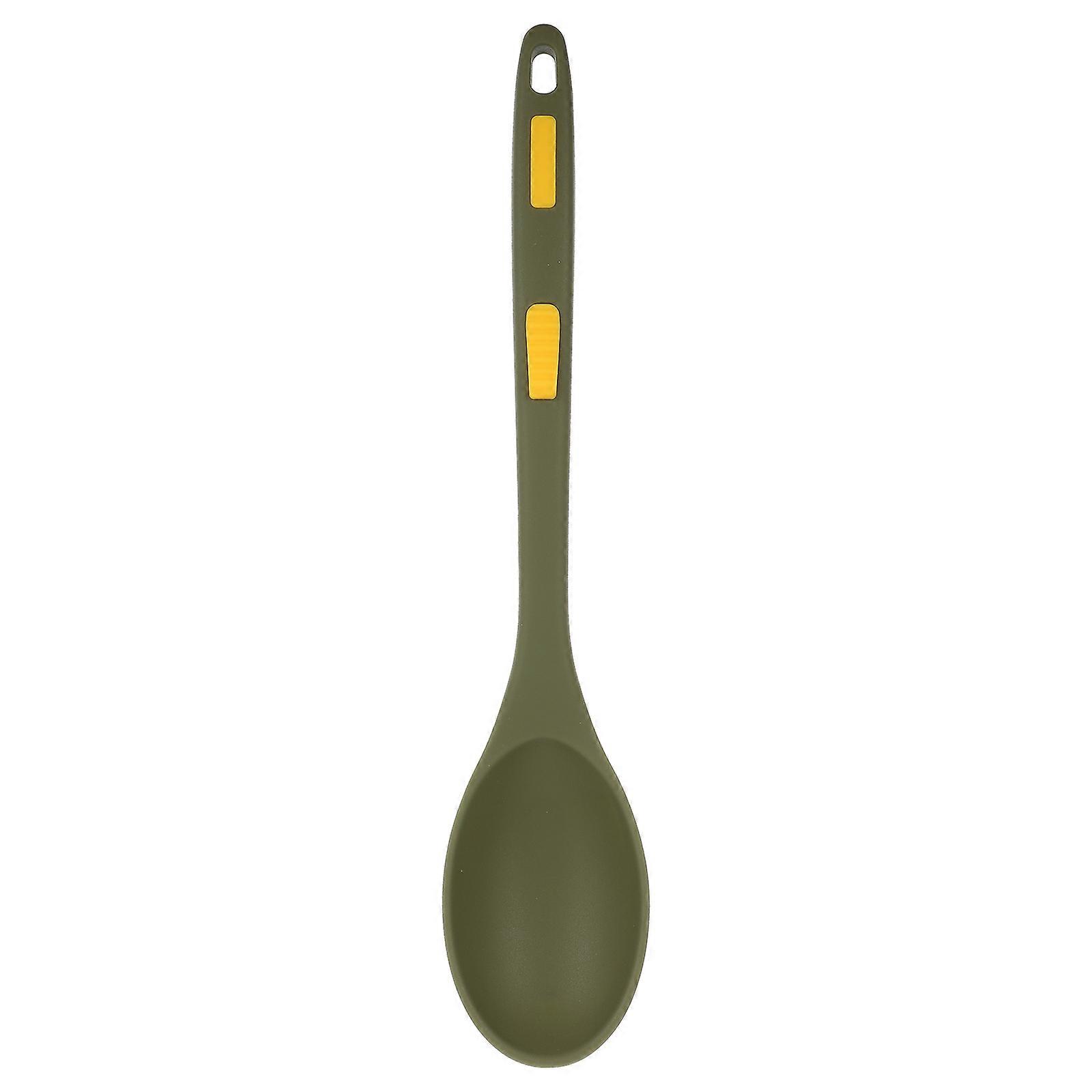 Convenient Mixing Spoon Silicone for Household Soup Use 2Pcs Set