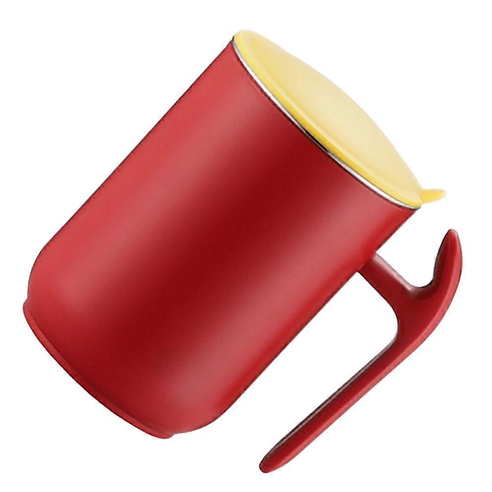 Red Stainless Coffee Cup Double Layer Insulated Water Cup for Storage Use