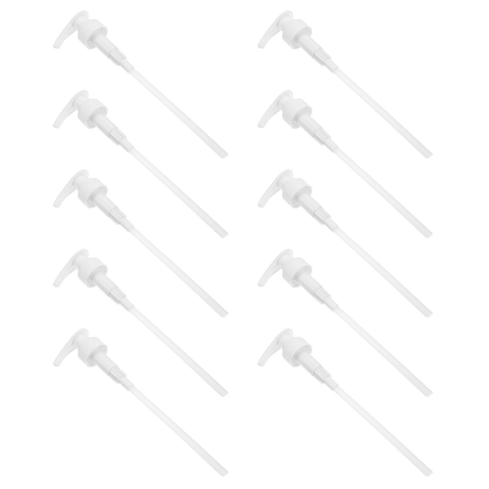 10Pcs Plastic Lotion Pump Heads for Replacement with Push-Type Function