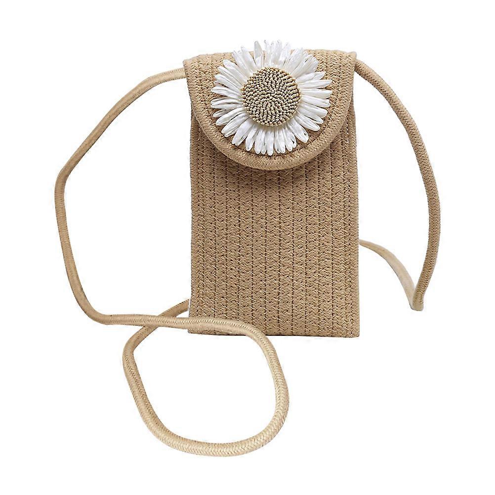 Brown 3Pcs Small Cellphone Shoulder Bag for Storage Use Practical Pouch