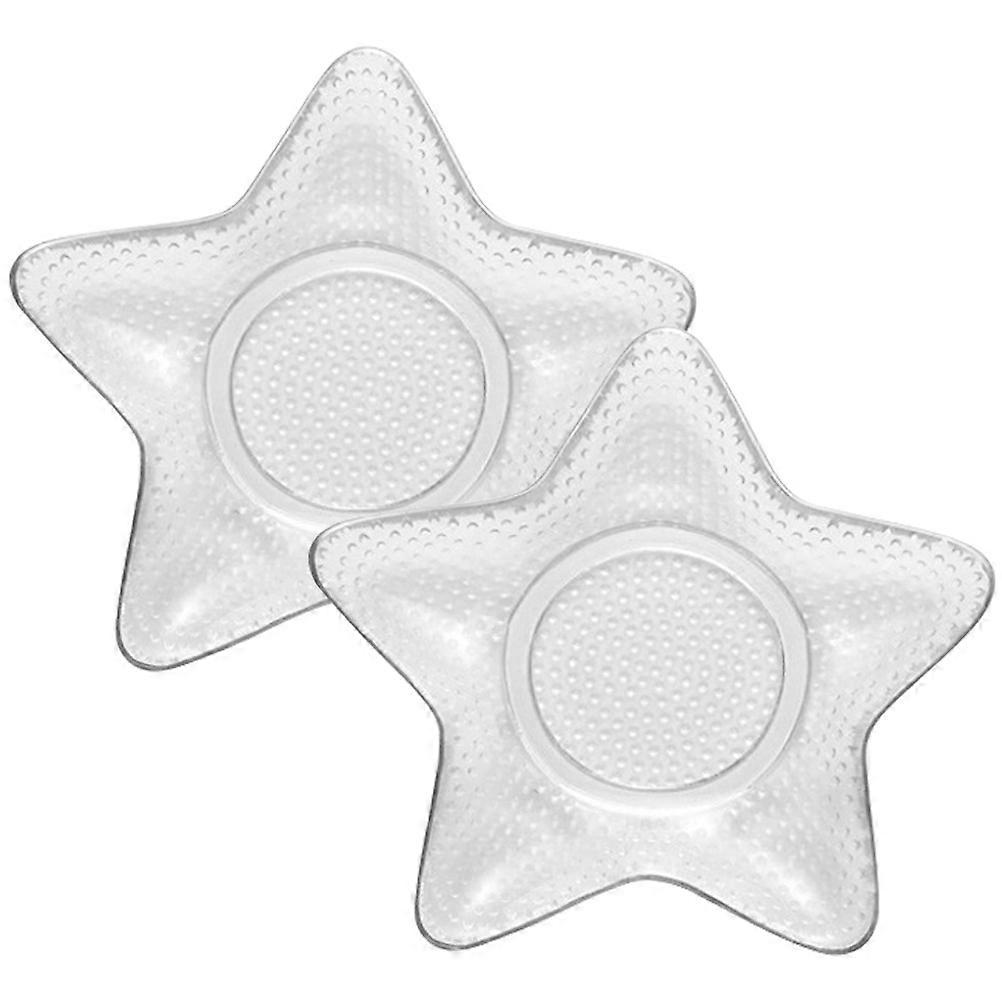 8Pcs Transparent Snack Tray for Storage Use Glass Fruit Display Plate