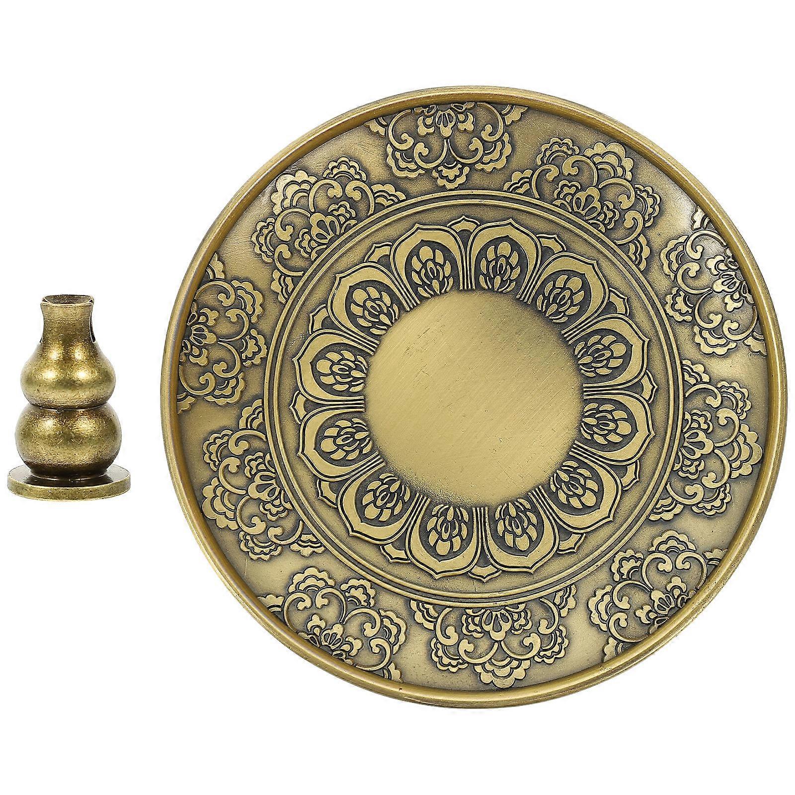 Incense Holder Copper Incense Plate for 2Sets