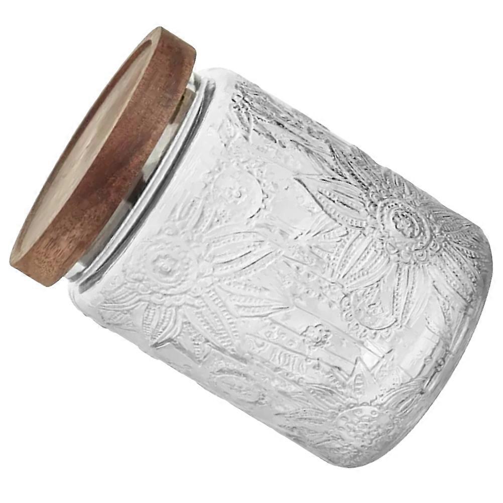 Transparent Glass Jar with Lid for Storage Multipurpose Food Storage Jar