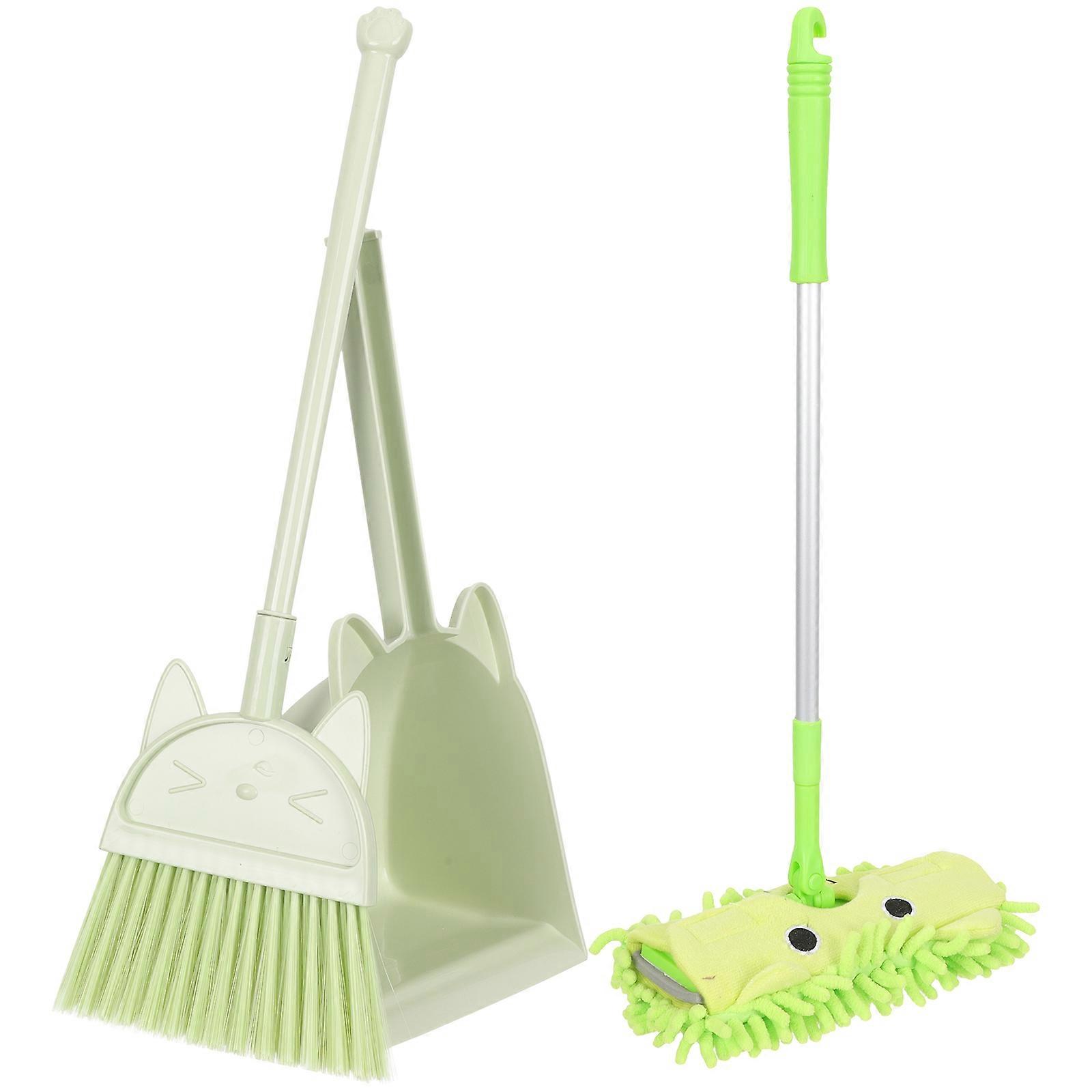 Toddler Play Cleaning Set Featuring A Functional Broom Mop And Dustpan 1 Set Perfect For Parent-Child Activities At Home