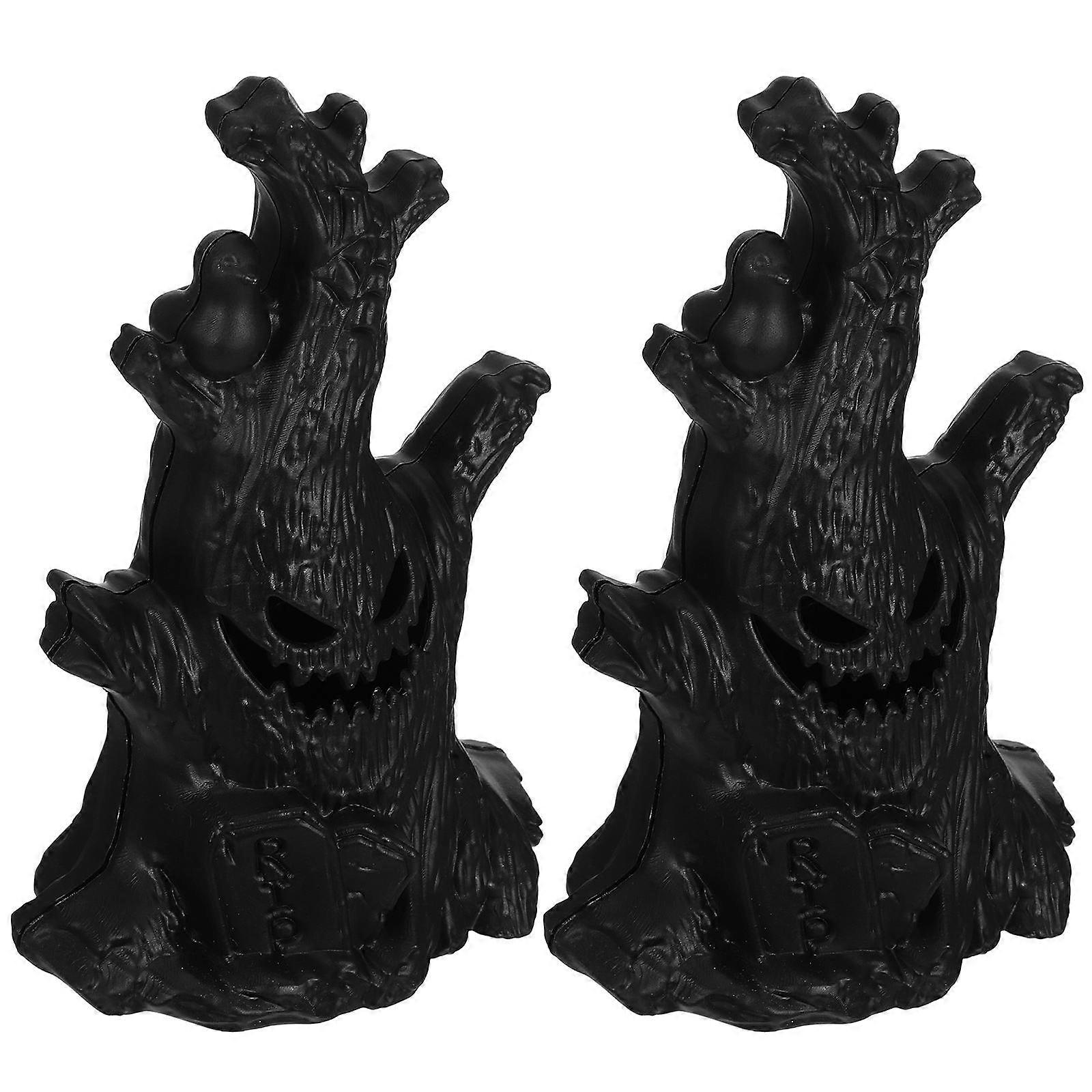 Halloween Ghost Tree Decorations Spooky Tree Light for Indoor 6Pcs