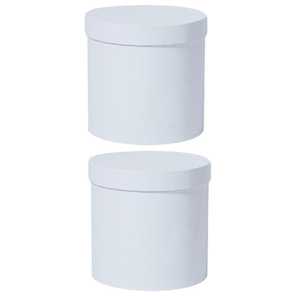 Floral Packaging Box Round Box for Wedding Birthday 4Pcs Storage