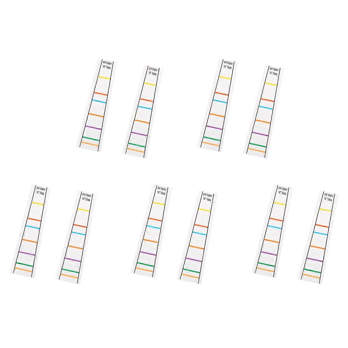 4/4 Violin Fretboard Sticker Marker Fiddle Learn Note Chart Tape 2Pcs