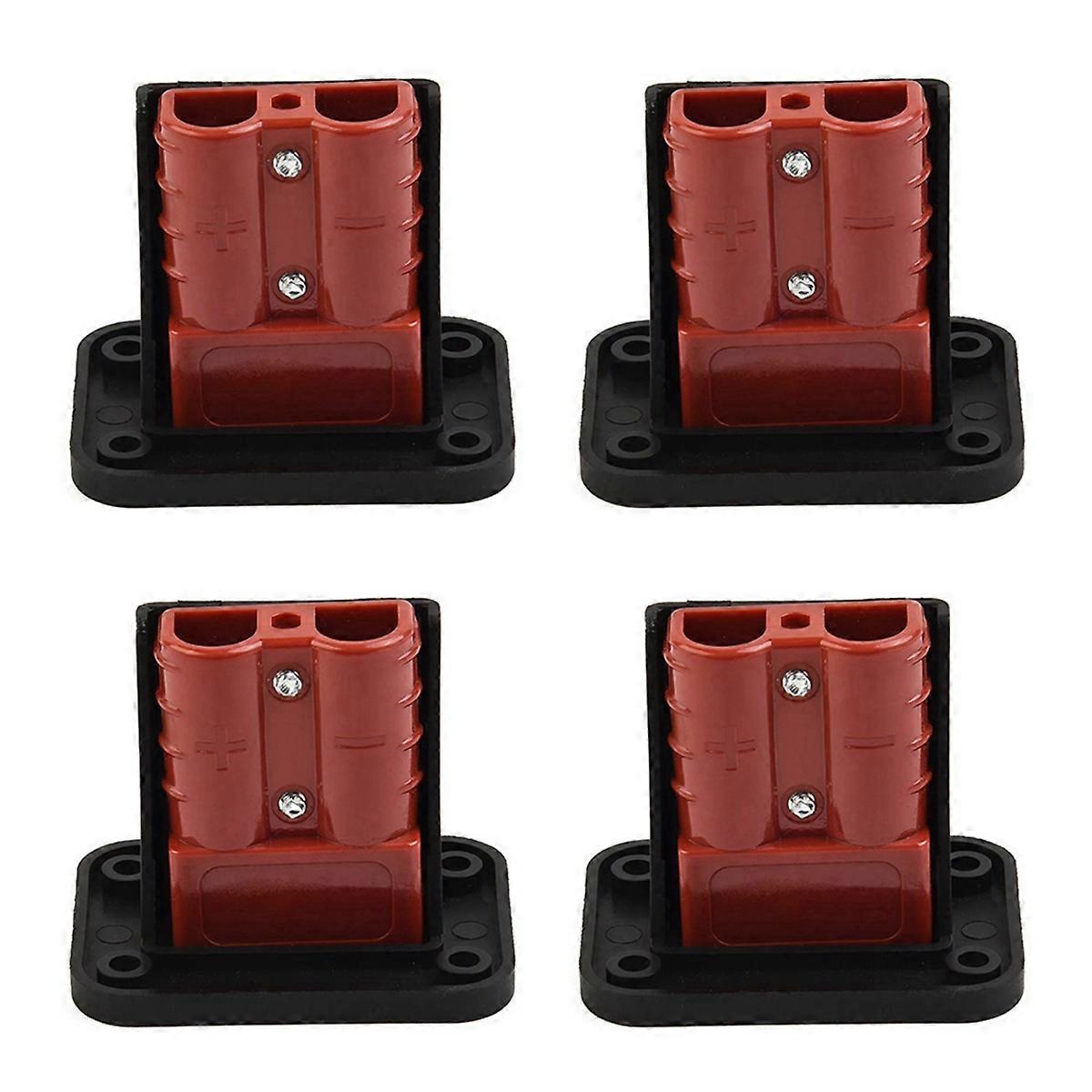 2Pc 50A for Anderson Plug Connector Flush Mount Bracket Panel Cover