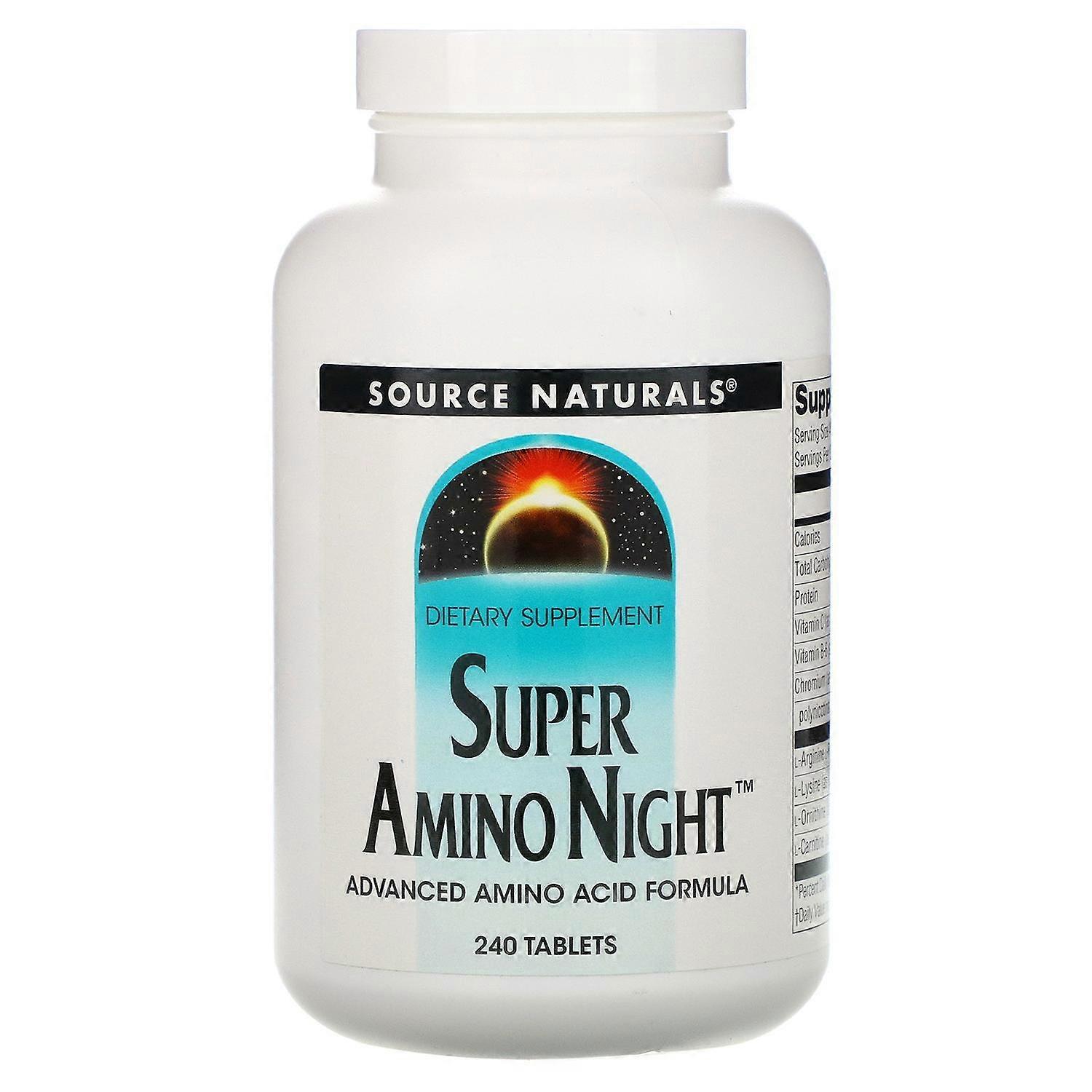 Source Naturals, Super Amino Night, 240 Tablets