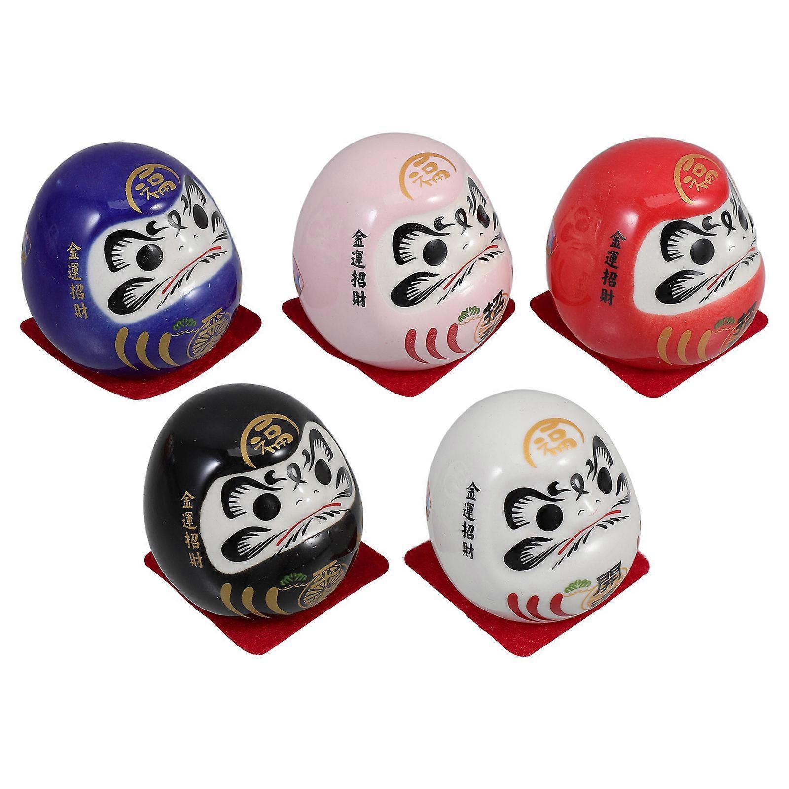 Japanese Doll Ceramic Figurines for Decoration 10Pcs Set