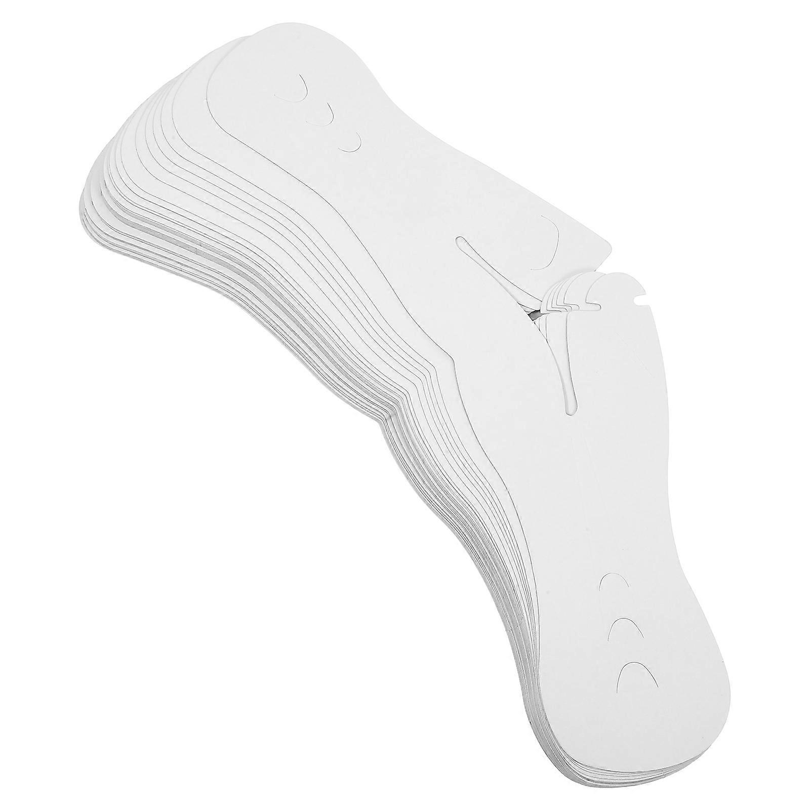 Coat Hanger Shoulder Pad for Clothes Support Pads White 100Pcs Paper