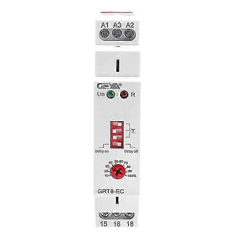 GEYA GRT8-EC 10A Dual Function Timer Relay with AC230V Delay On/Off