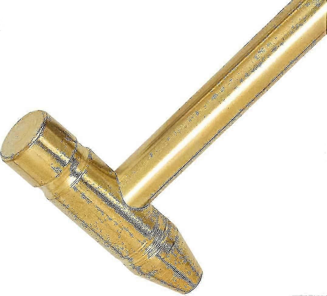 Brass Hammer 5-in-1 Mini Hammer Copper Plated Hammer With Screwdriver Multi-function Golden Tool Hardware Tools Screwdriver1pcs)