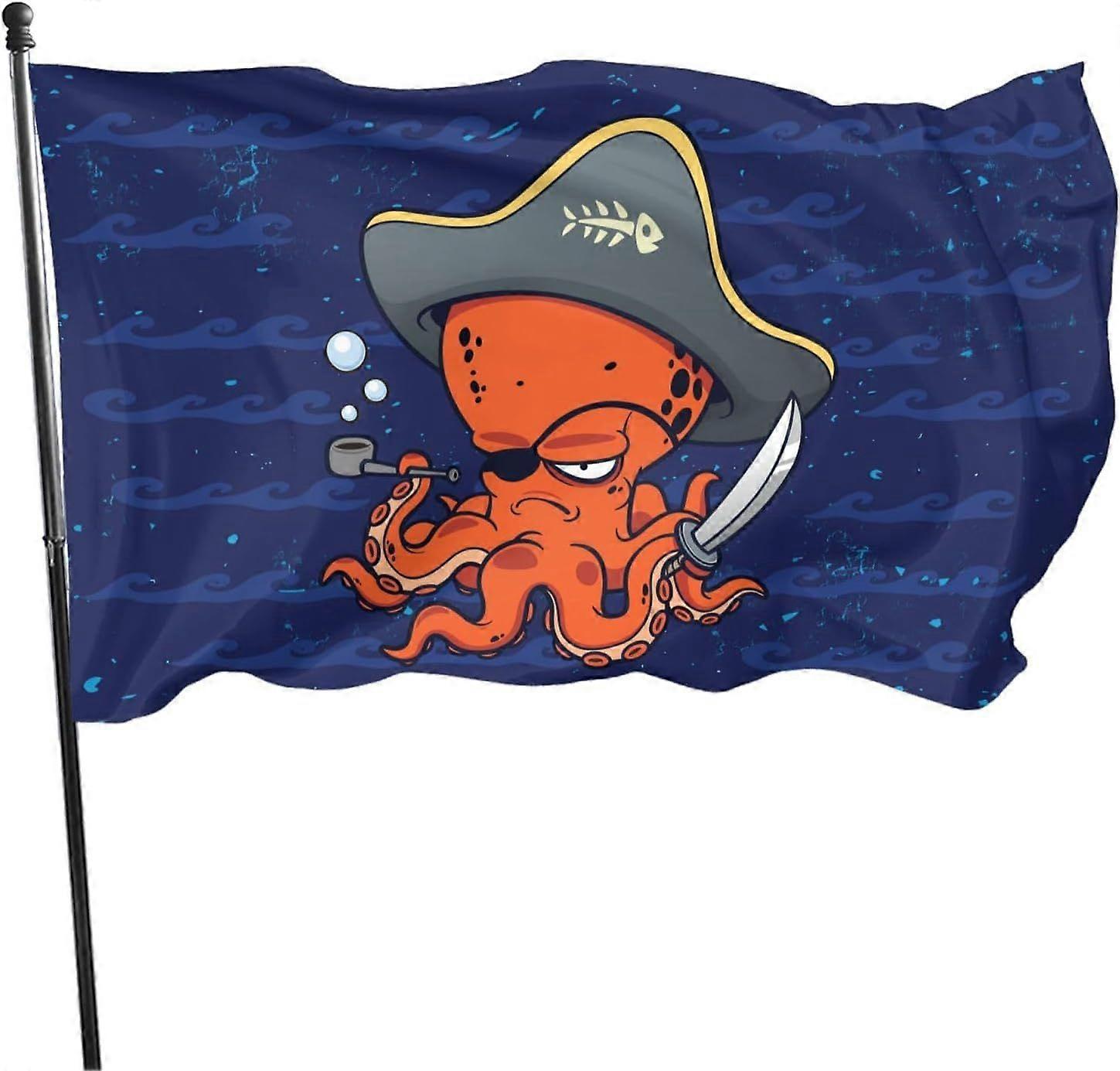 Pirate Octopus Flag QI 0883