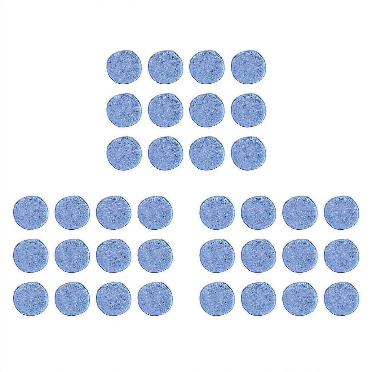 Microfiber Wax Applicator 36pcs Car Cleaning Polish Wax Foam Sponge Polishing Sponge, Blue