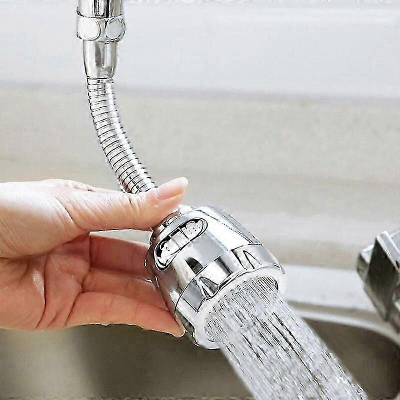 Water-Saving Kitchen Tap with 360-Degree Swivel Spray: Chrome Finish for Modern UK Homes, Dual Flow for Efficient Washing and Rinsing Tasks