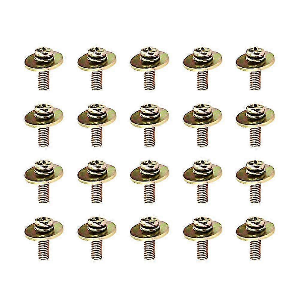 20pcs Replacement Metal Drum Set Lug Claw Hook Mount Screws for Drummer