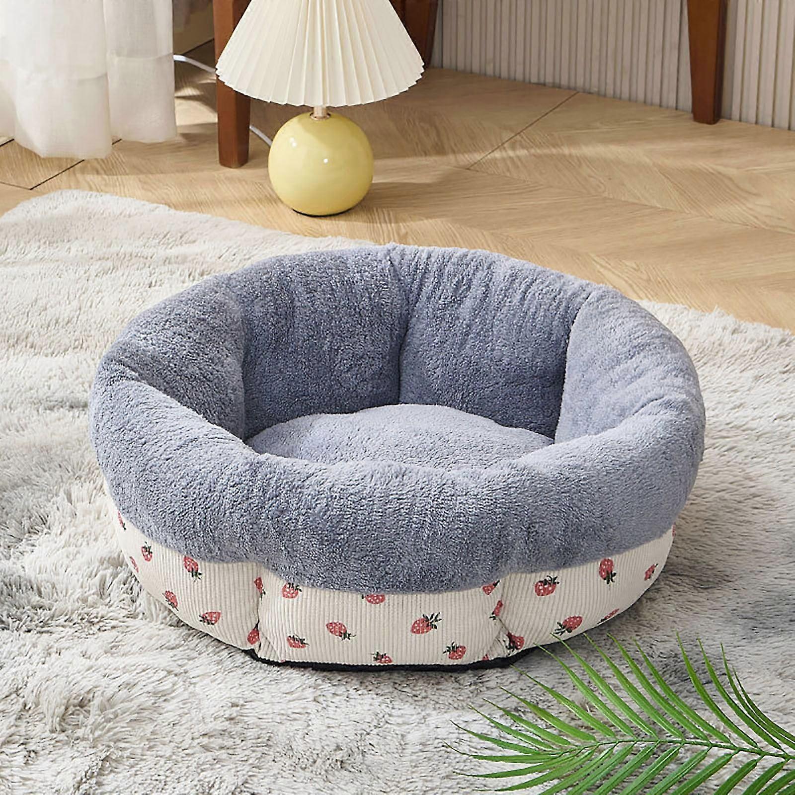 2024 Donut Cat Bed under 20$ Gnobogi for Medium and Small Cats Dogs with Non-Slip Bottom Super Soft Machine Washable Pet Bed Clearance