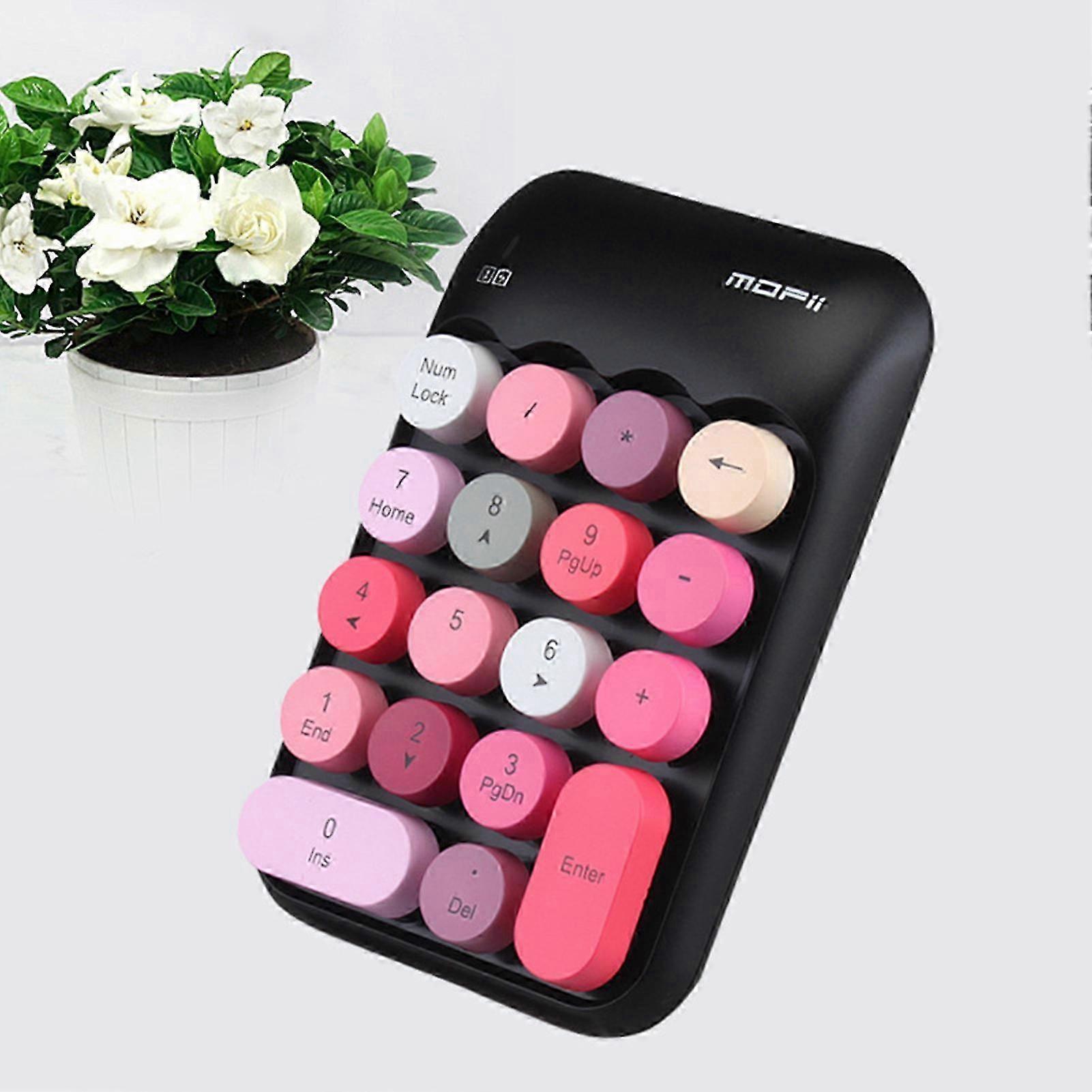 2.4G Wireless 18 Keys Keyboard Space Saving Compact Size Keyboard Suitable for Laptop Desktop