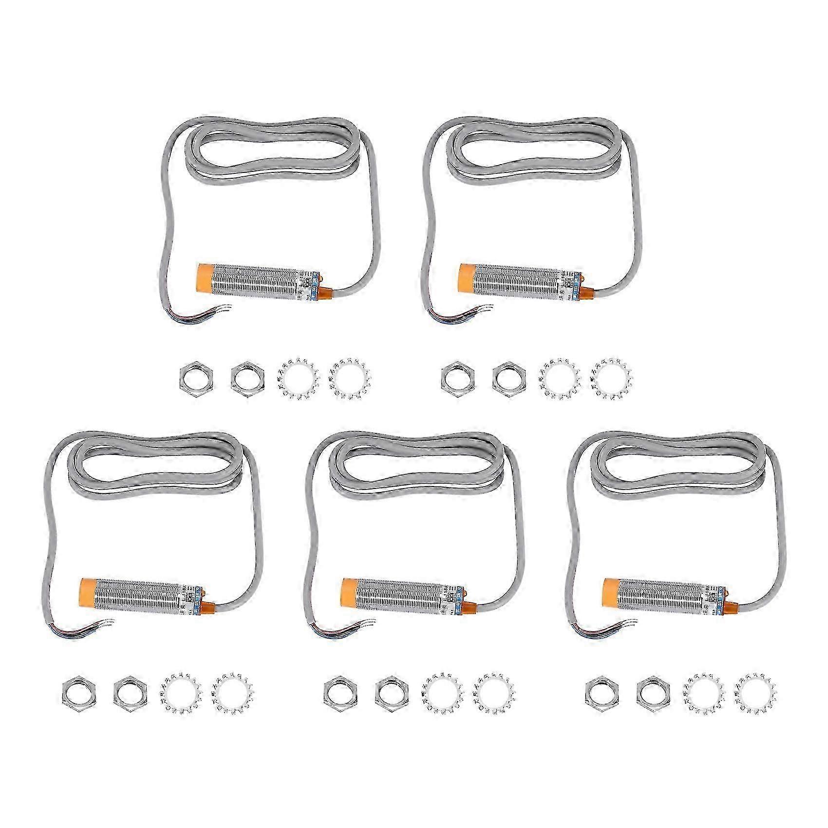 5X LJ18A3-8-Z/BX 8mm Approach Sensor Inductive Proximity NPN NO Switch DC 6-36V