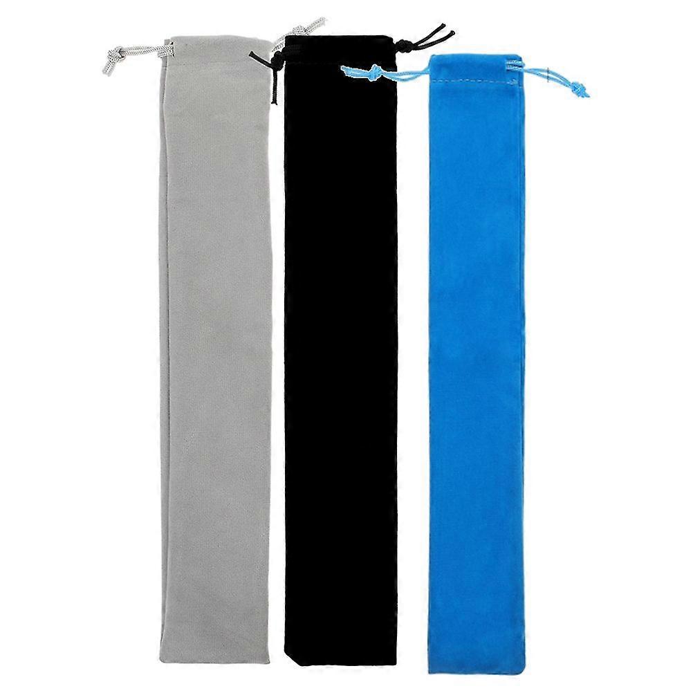 3pcs Vertical Flute Bag Flute Storage Bag Piccolo Carry Bag Music Instrument Drawstring Pouch Portable Recorder Flute Case Bag for Vertical Flutes