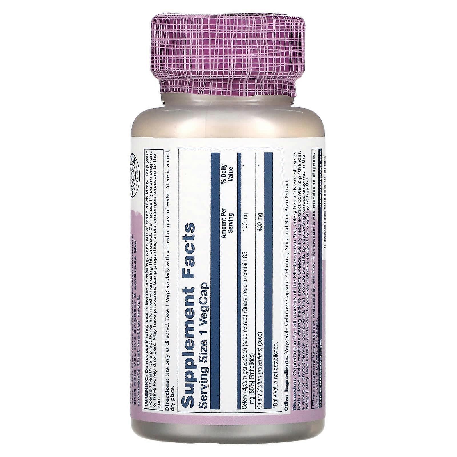 Solaray, Vital Extracts, Celery Seed, 30 VegCaps