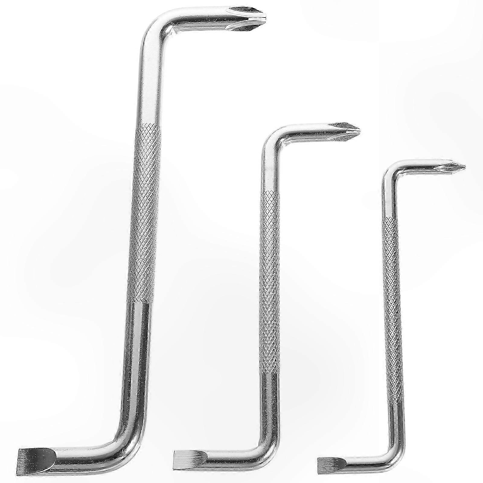 3pcs Double-Ended Offset Screwdriver Set for Tight Spaces