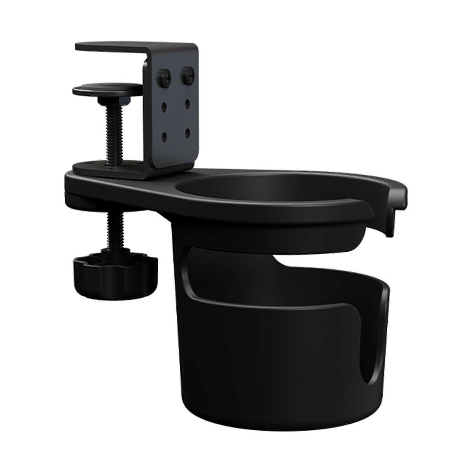 Space Saving Designs Efficient Desk Drink Holders Rotating Cup For Office Workspaces Easy Installation Desk Organizer