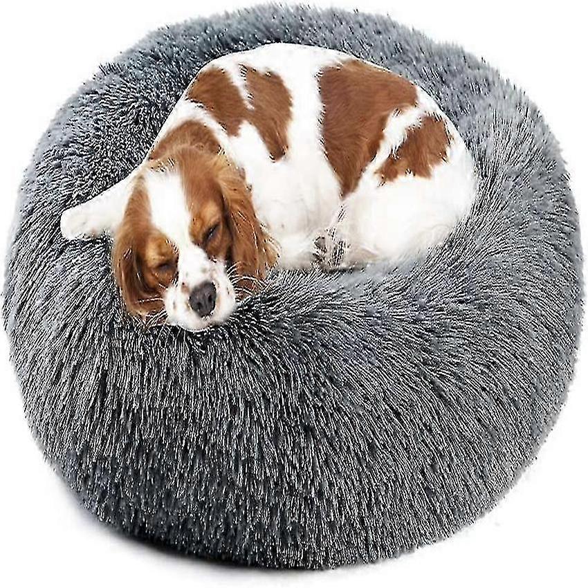 Warm Plush Pet Mat with Anti-Slip Base 50cm Round
