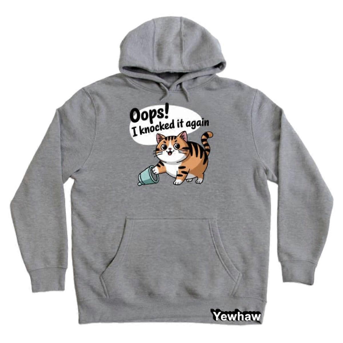 Chubby Cat Oops! I Knocked It Again Hoodie