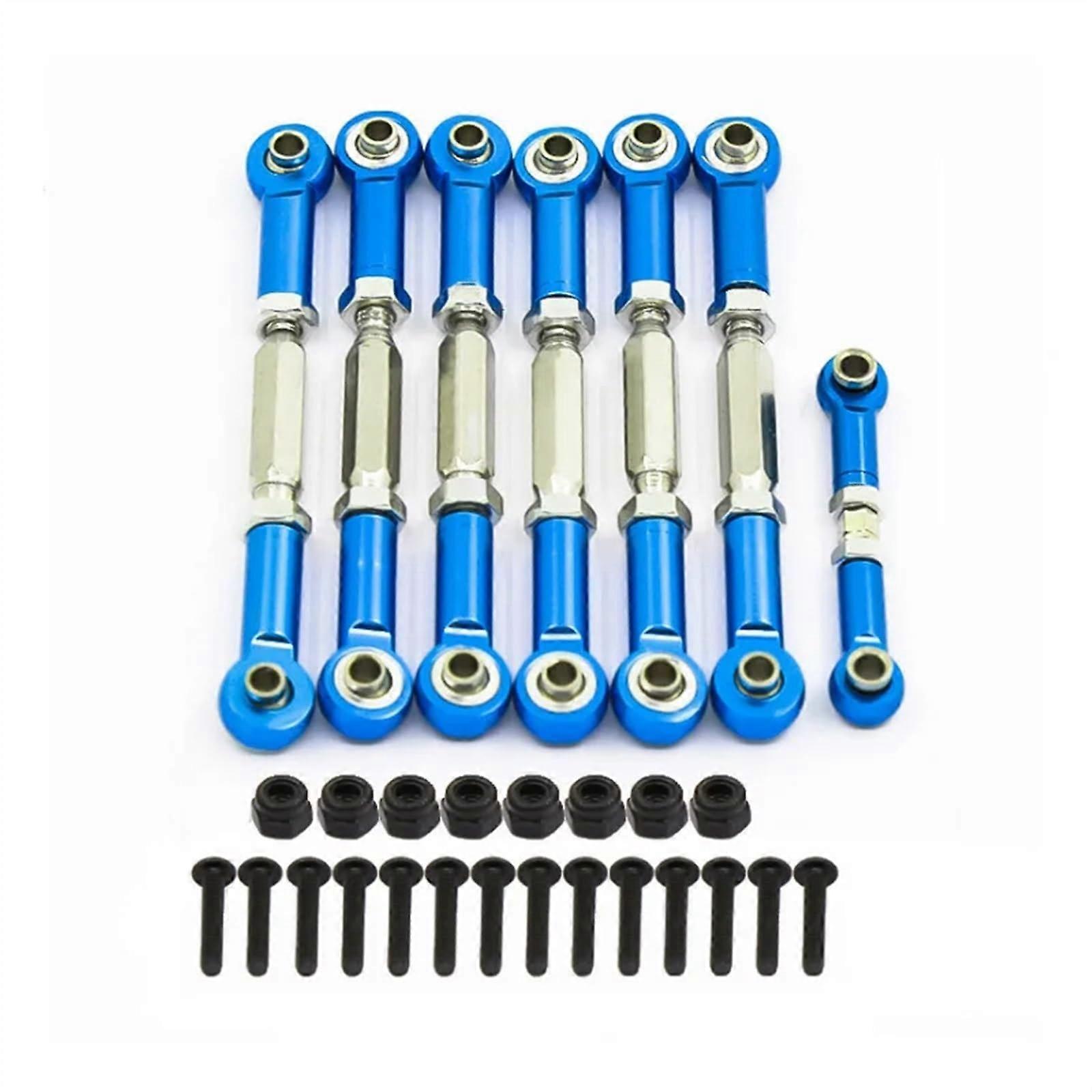 Pull Rods Full Car 7Piece Aluminum Set For Slash 2WD Blue