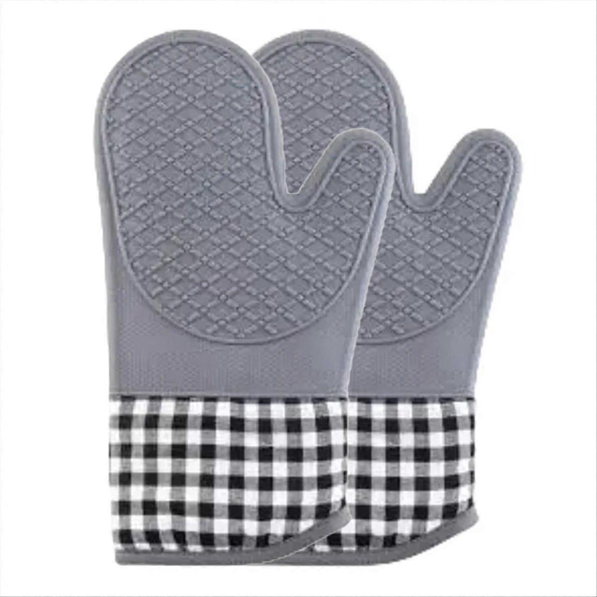 Silicone Insulating Gloves Anti-Scalding in High-Temperature Kitchen Kitchen Baking Gloves
