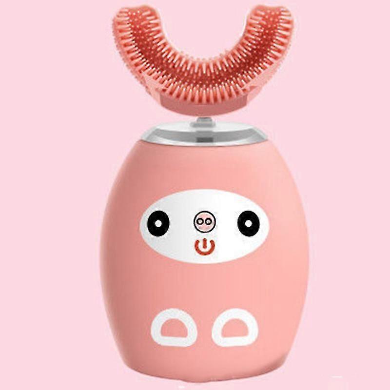 Children Electric Toothbrush U-Shape Automatic Toothbrush USB Charging Waterproof Teeth Cleaning Tool