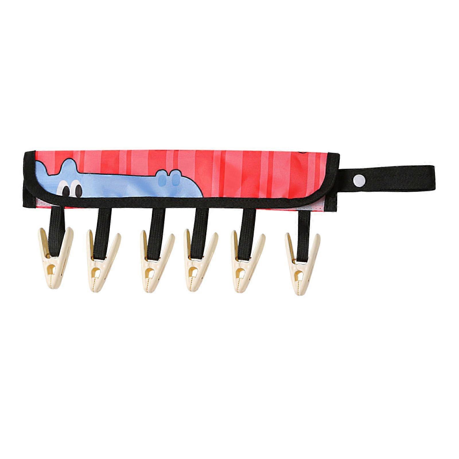 Folding Clothes Hanger For Travelers, Travel Size, Twill Fabric And PP Materials, Blue, Durable Daily Use