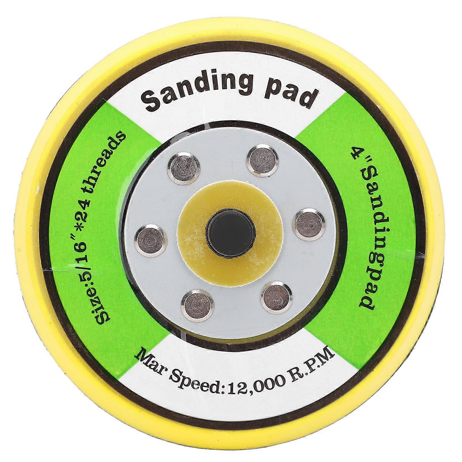 4in Round Sander Holder Buffing Pad Universal Polishing Sanding Machine Tray Base