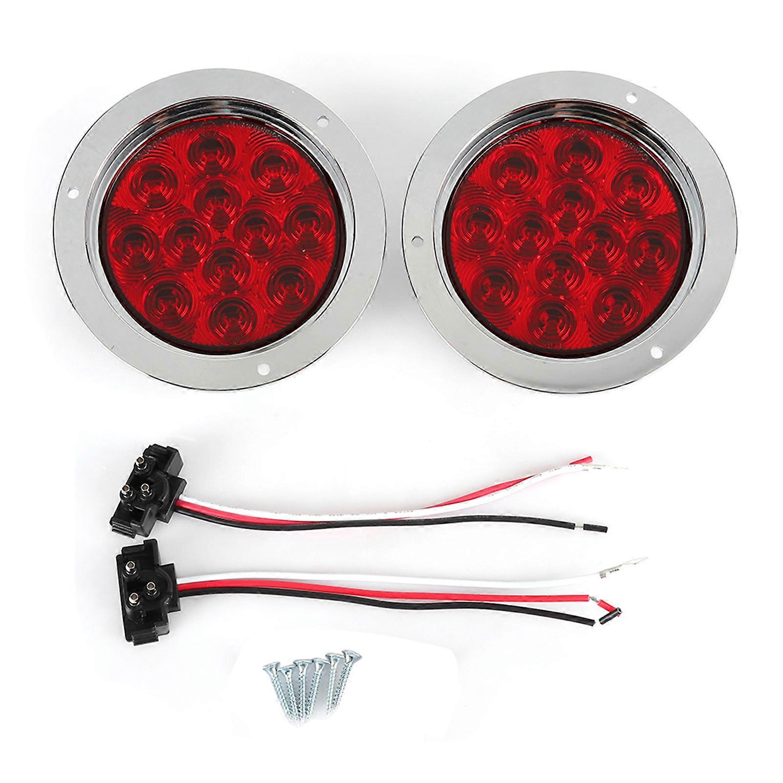 2PCS round turn signal lamp for trucks with 12V power